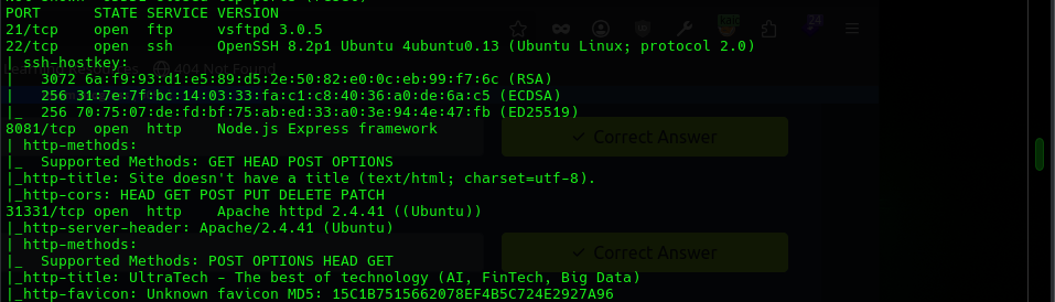 nmap scan output